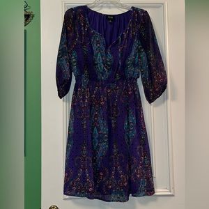 Purple and Blue dress by Nicole